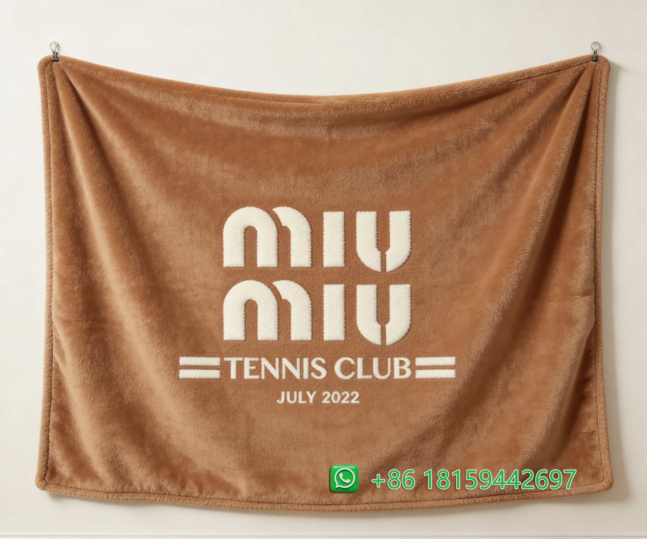 Miumiu Throw Blankets